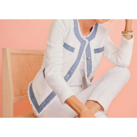 Talbots Tweed Jacket Size 16P - Picture 5 of 7